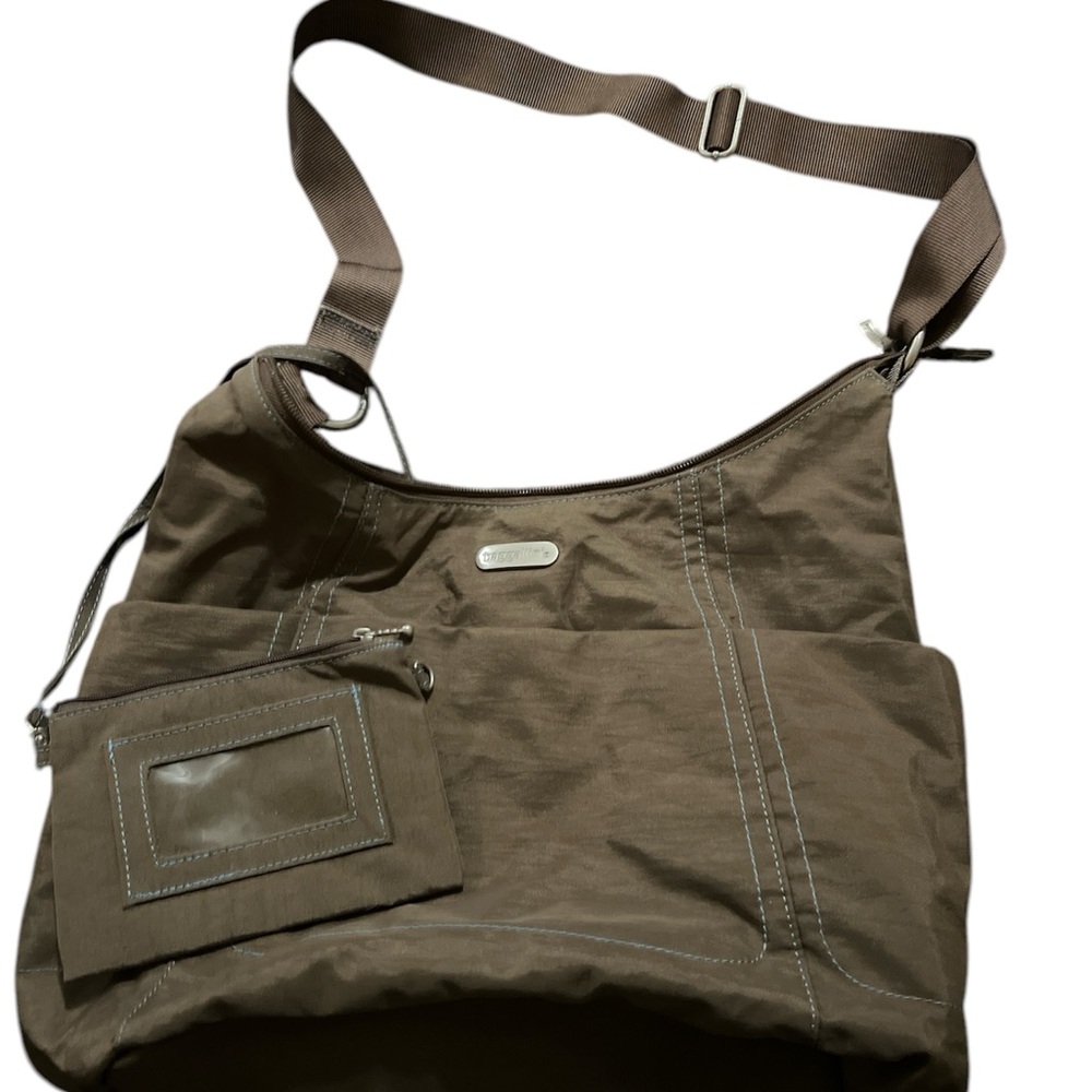 Brown Shoulder Bag with Pouch
